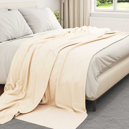 Filtar 6 pcs Kräm 240 x 220 cm Fleece
