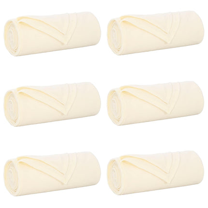 Filtar 6 pcs Kräm 270 x 240 cm Fleece