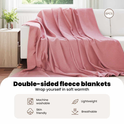 Filtar 6 st Rosa 270 x 240 cm 5.44 Fleece
