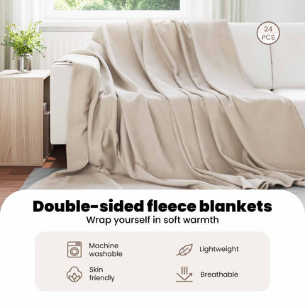 Filtar 24 st Beige 240 x 220 cm 17.63 Fleece