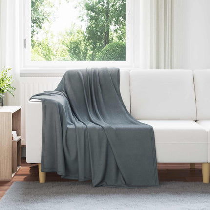 Filtar 24 pcs Mörkgrå 170 x 130 cm Fleece