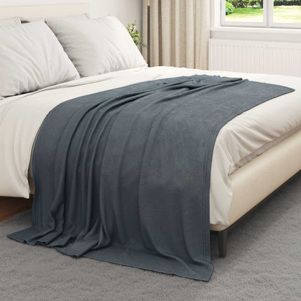 Filtar 24 pcs Mörkgrå 200 x 150 cm Fleece