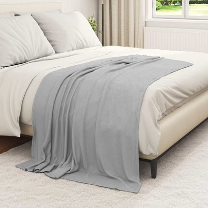 Filtar 24 pcs Grå 170 x 130 cm Fleece