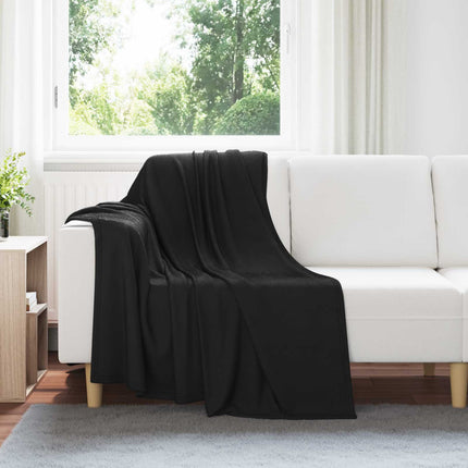 Filtar 24 pcs Svart 170 x 130 cm Fleece