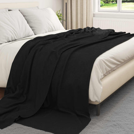 Filtar 24 pcs Svart 240 x 220 cm Fleece