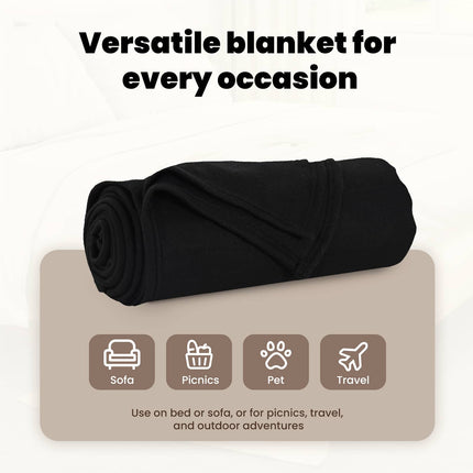 Filtar 24 st Svart 240 x 220 cm 17.63 Fleece