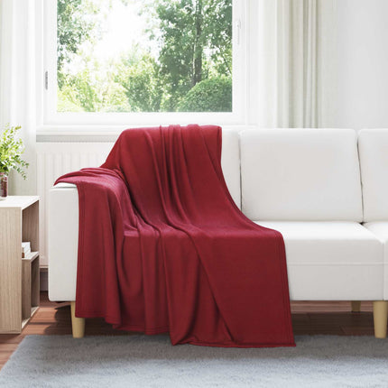 Filtar 24 pcs Bordeaux Röd 170 x 130 cm Fleece