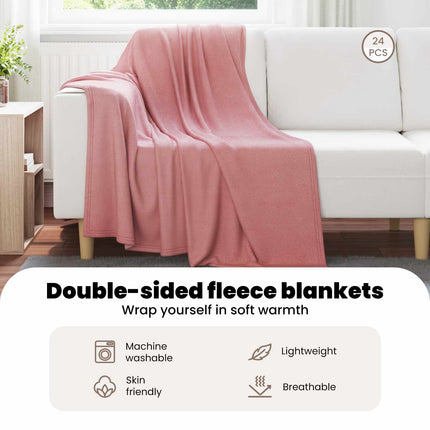 Filtar 24 st Rosa 170 x 130 cm 7.43 Fleece