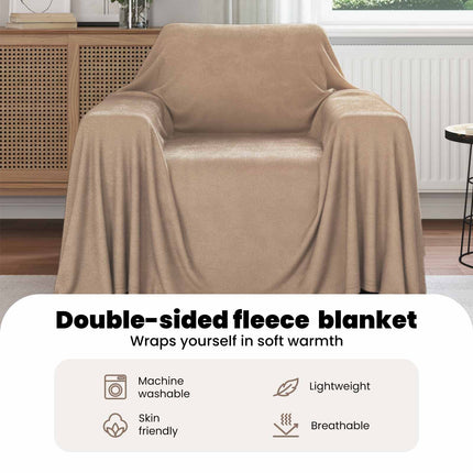 Kastfilt Kamel 210 x 140 cm Fleece
