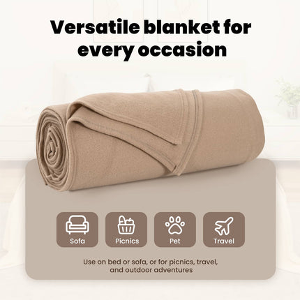 Kastfilt Kamel 280 x 210 cm Fleece
