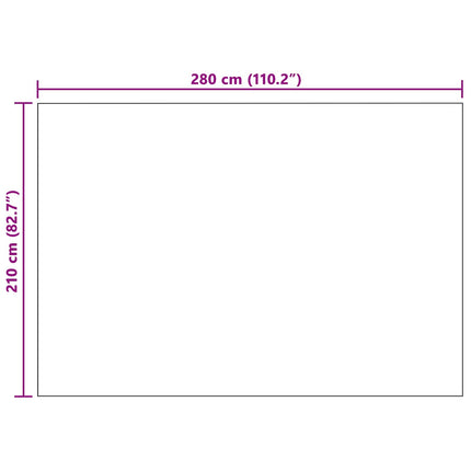 Kastfilt Mörkgrå 280 x 210 cm Fleece