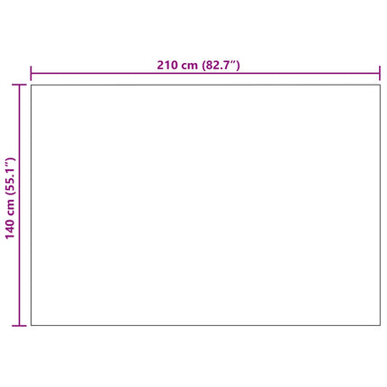 Kastfilt Mörkblå 210 x 140 cm Fleece