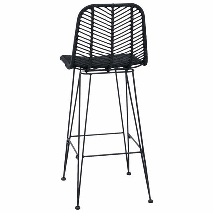 Barstol 2 pcs 44 x 52 x 111 cm Rattan och Järn