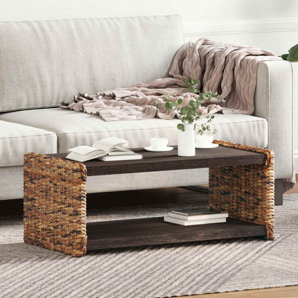 Kaffeebord Naturfärg 90 x 45 x 35 cm Massivt mahognyträ