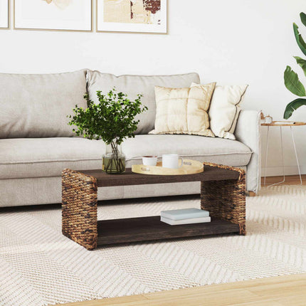 Kaffeebord Naturfärg 90 x 45 x 35 cm Massivt mahognyträ