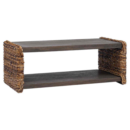 Kaffeebord Naturfärg 90 x 45 x 35 cm Massivt mahognyträ