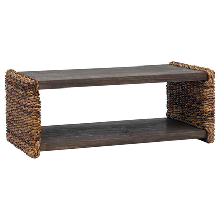 Kaffeebord Naturfärg 90 x 45 x 35 cm Massivt mahognyträ