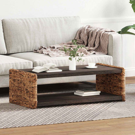 Kaffeebord Naturfärg 110 x 55 x 35 cm Massivt mahognyträ