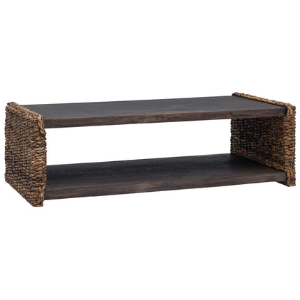 Kaffeebord Naturfärg 110 x 55 x 35 cm Massivt mahognyträ