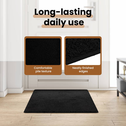 Matta-runner Svart 80 x 150 cm 100% Polypropen Tuft