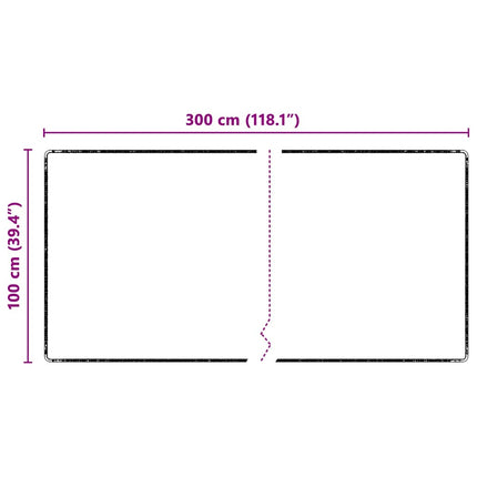 Matta-runner Svart 100 x 300 cm 100% Polypropen Tuft