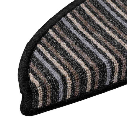Självhäftande trappmattor 15 pcs Antracit 56 x 17 x 3 cm
