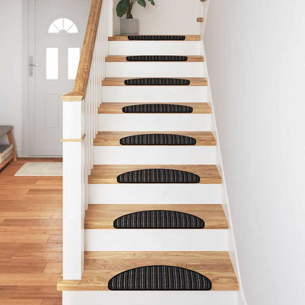 Självhäftande trappmattor 15 pcs Antracit 56 x 17 x 3 cm