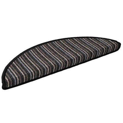 Självhäftande trappmattor 15 pcs Antracit 56 x 17 x 3 cm