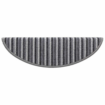 Självhäftande trappmattor 15 st 56 x 17 x 3 cm Non-Slip Grå