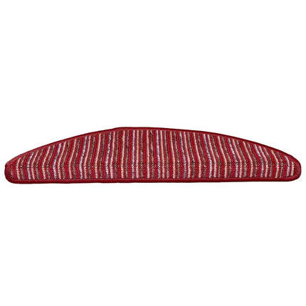 Självhäftande trappmattor 15 st 56 x 17 x 3 cm Non-Slip Röd