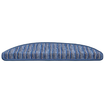 Självhäftande trappmattor 15 st 56 x 17 x 3 cm Non-Slip Blå