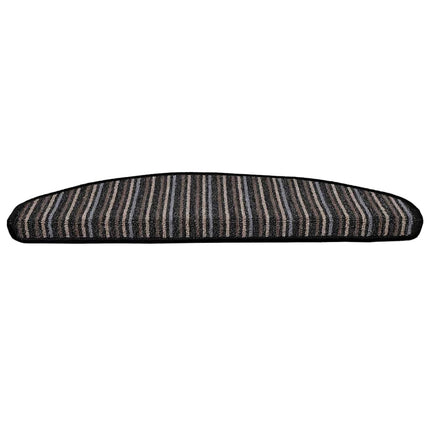 Självhäftande trappmattor 15 pcs Antracit 65 x 21 x 4 cm