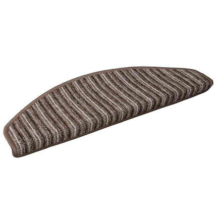 Självhäftande trappmattor 15 st 65 x 21 x 4 cm Non-Slip Brun