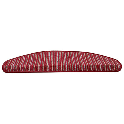 Självhäftande trappmattor 15 pcs Röd 65 x 21 x 4 cm