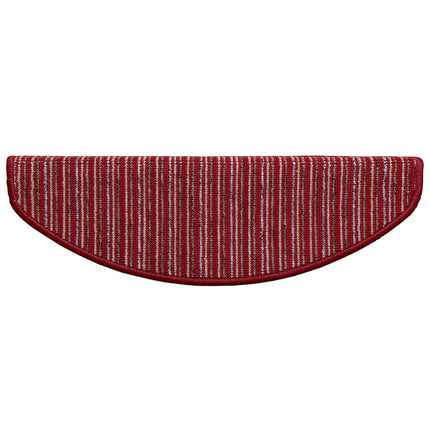 Självhäftande trappmattor 15 pcs Röd 65 x 21 x 4 cm