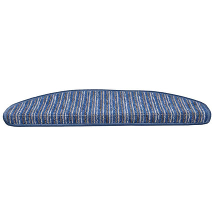 Självhäftande trappmattor 15 st 65 x 21 x 4 cm Non-Slip Blå