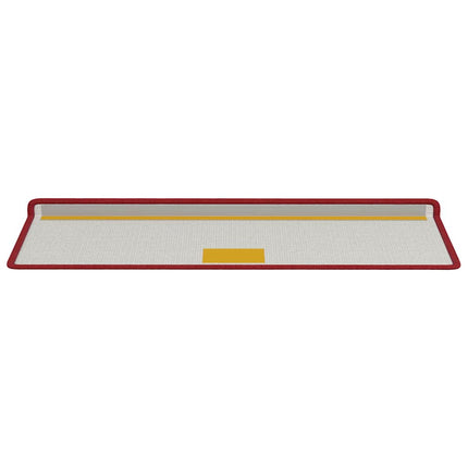 Självhäftande trappmattor 15 st 65 x 21 x 4 cm Non-Slip Röd