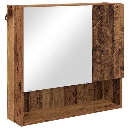 Badrumsmöbelset 2 st Gammalt trä 61 x 35 x 64 cm
