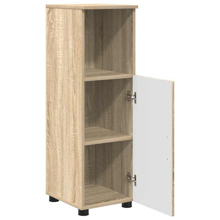 Badrumsmöbelset 3 pcs Sonoma-ek Konstruerat trä & Metall