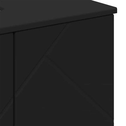 Badrumsmöbelset 3 st Svart 61 x 35 x 64 cm