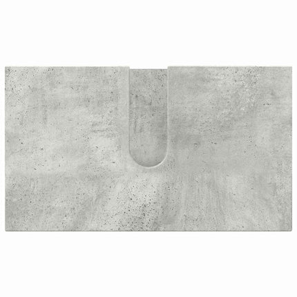 Badrumsmöbelset 3 pcs Betonggrå Konstruerat trä & Metall