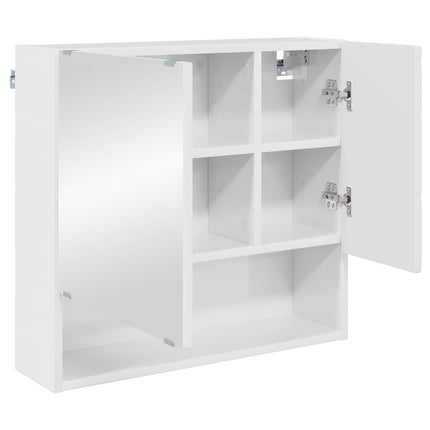 Badrumsmöbelset 3 st Högblanka vita 61 x 35 x 64 cm