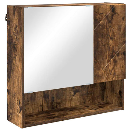Badrumsmöbelset 5 st Rökt ek 61 x 35 x 64 cm