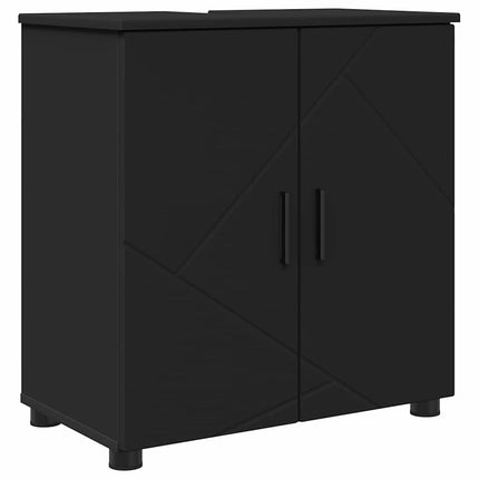 Badrumsmöbelset 4 st Svart 61 x 35 x 64 cm