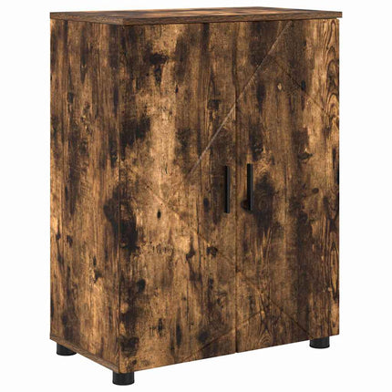 Badrumsmöbelset 4 st Rökt ek 61 x 35 x 64 cm