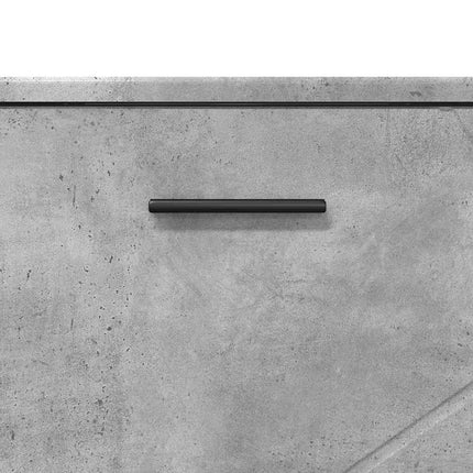 Badrumsmöbelset 3 pcs Betonggrå Konstruktions trä och metall