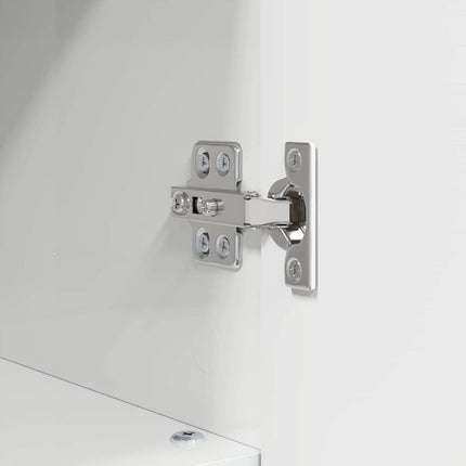 Badrumsmöbelset med låda med hylla 3 pcs Högblanka vita