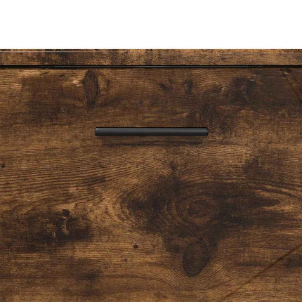 Badrumsmöbelset 3 st Rökt ek 76,5 x 35 x 64 cm