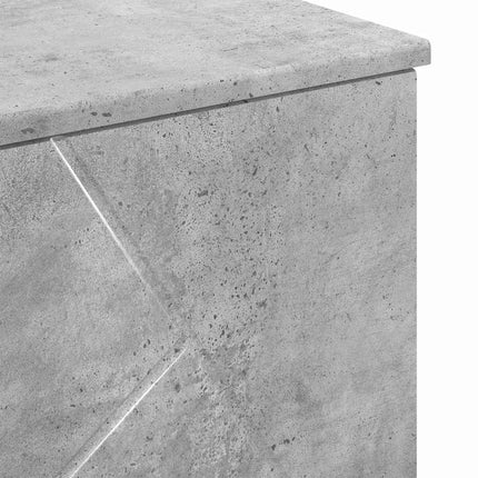 Badrumsmöbelset 3 pcs Betonggrå Konstruktions trä och metall