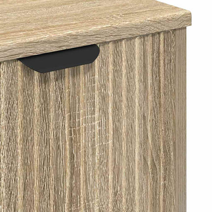 Badrumsmöbelset med låda 3 pcs Sonoma ek Konstruerat trä